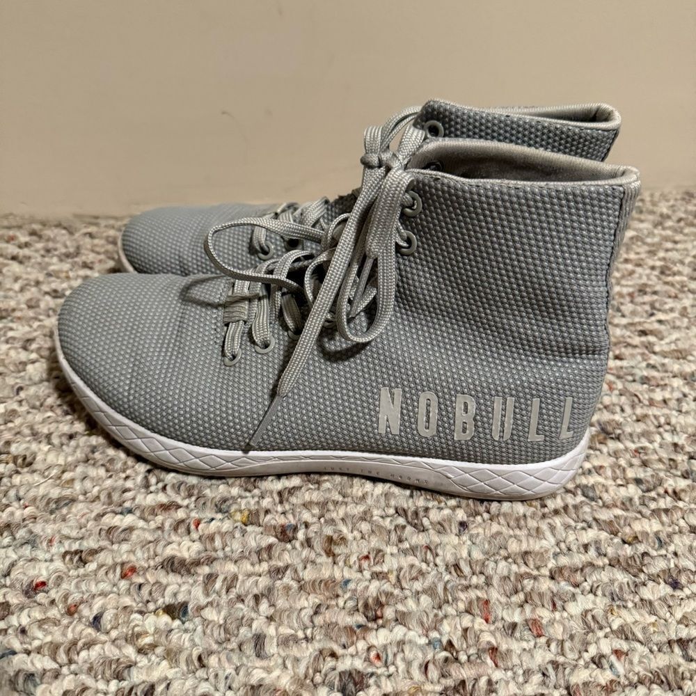 NOBULL Out Hightop Training Sneakers Shoes Gray- Women’s Size 8 (men’s 6.5)